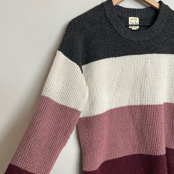 Hippie Rose Striped Crew Neck Sweater - Picture 3 of 7